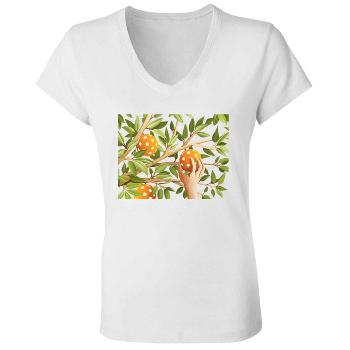 Women's Cotton V-neck T-shirt